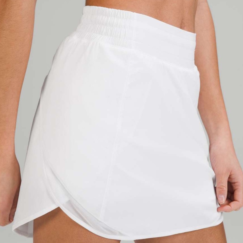 Lululemon Hotty Hot High-Rise skirt in white